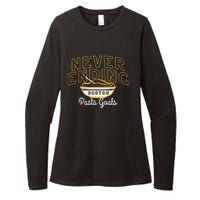 Never Ending Pasta Goals Womens CVC Long Sleeve Shirt