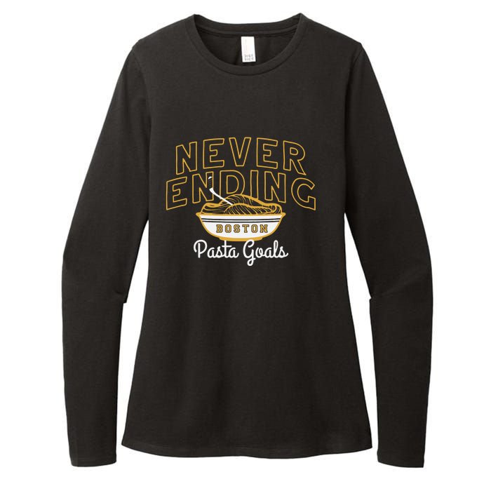 Never Ending Pasta Goals Womens CVC Long Sleeve Shirt