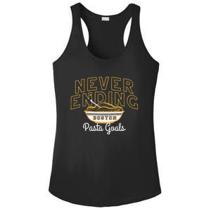 Never Ending Pasta Goals Ladies PosiCharge Competitor Racerback Tank