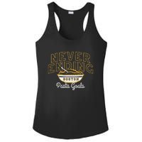 Never Ending Pasta Goals Ladies PosiCharge Competitor Racerback Tank