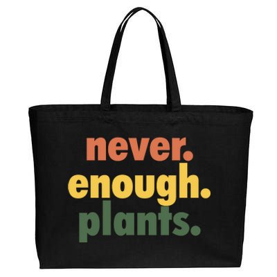 Never Enough Plants Cotton Canvas Jumbo Tote