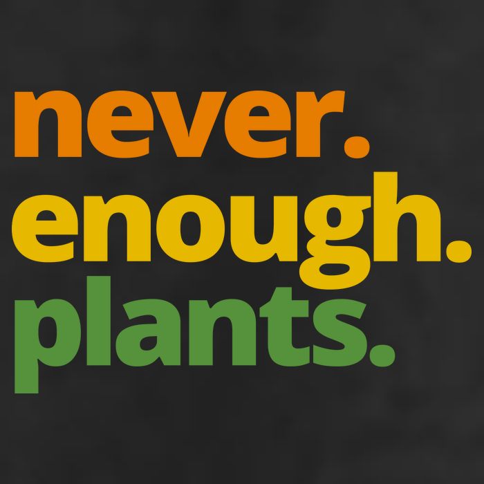 Never Enough Plants Gardening Lover 7 Panel Mesh Trucker Snapback Hat