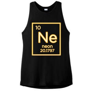 Neon Elet Purple Periodic Table Chemistry Nerd Science Gift Ladies PosiCharge Tri-Blend Wicking Tank