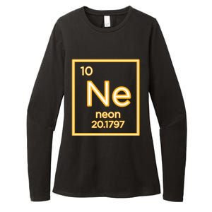 Neon Elet Purple Periodic Table Chemistry Nerd Science Gift Womens CVC Long Sleeve Shirt