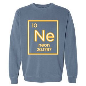 Neon Elet Purple Periodic Table Chemistry Nerd Science Gift Garment-Dyed Sweatshirt