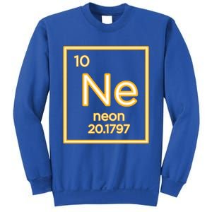 Neon Elet Purple Periodic Table Chemistry Nerd Science Gift Sweatshirt