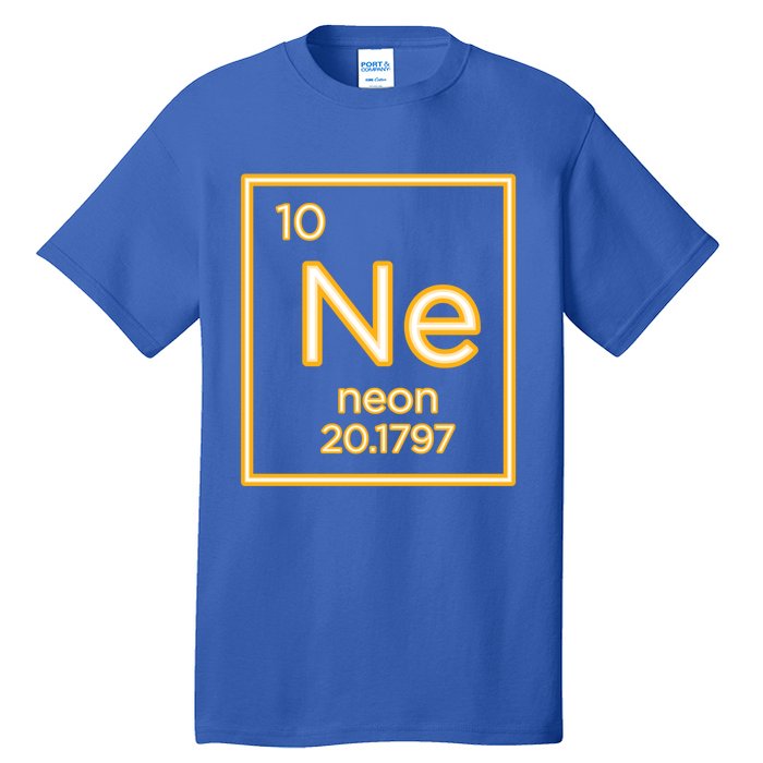 Neon Elet Purple Periodic Table Chemistry Nerd Science Gift Tall T-Shirt