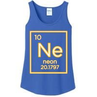 Neon Elet Purple Periodic Table Chemistry Nerd Science Gift Ladies Essential Tank