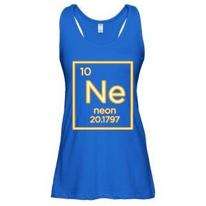 Neon Elet Purple Periodic Table Chemistry Nerd Science Gift Ladies Essential Flowy Tank