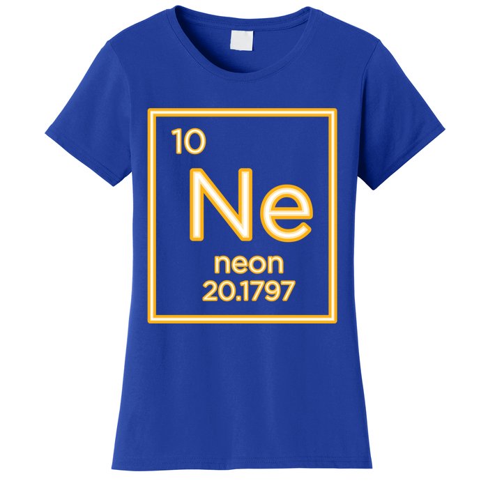 Neon Elet Purple Periodic Table Chemistry Nerd Science Gift Women's T-Shirt