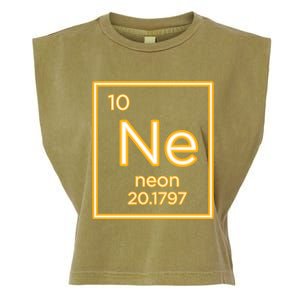 Neon Elet Purple Periodic Table Chemistry Nerd Science Gift Garment-Dyed Women's Muscle Tee