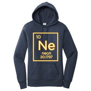 Neon Elet Purple Periodic Table Chemistry Nerd Science Gift Women's Pullover Hoodie