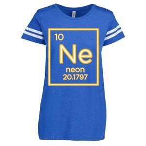 Neon Elet Purple Periodic Table Chemistry Nerd Science Gift Enza Ladies Jersey Football T-Shirt