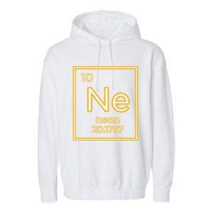 Neon Elet Purple Periodic Table Chemistry Nerd Science Gift Garment-Dyed Fleece Hoodie