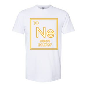 Neon Elet Purple Periodic Table Chemistry Nerd Science Gift Softstyle CVC T-Shirt