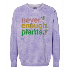 Never Enough Plants Boho Floral Colorblast Crewneck Sweatshirt