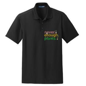 Never Enough Plants Boho Floral Dry Zone Grid Polo