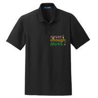 Never Enough Plants Boho Floral Dry Zone Grid Polo