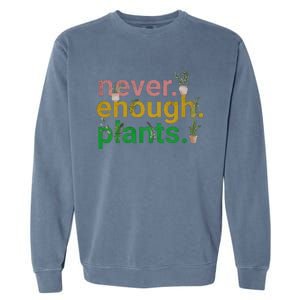 Never Enough Plants Boho Floral Garment-Dyed Sweatshirt