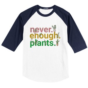 Never Enough Plants Boho Floral Baseball Sleeve Shirt