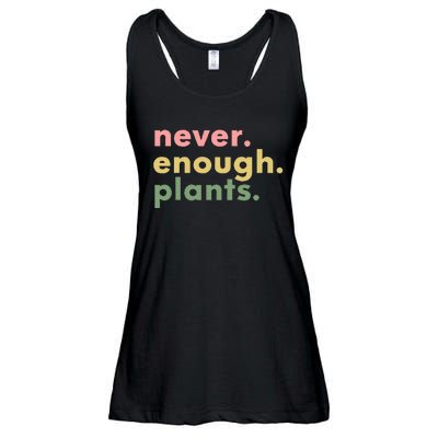 Never Enough Plants Funny Plant Lover Gardener Gardening Ladies Essential Flowy Tank