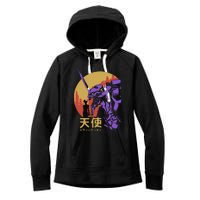 Neon Evangelion Retro Vintage Women's Fleece Hoodie