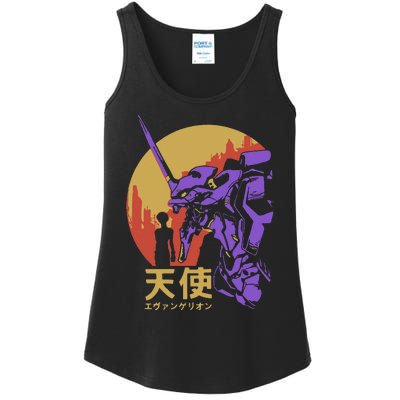 Neon Evangelion Retro Vintage Ladies Essential Tank