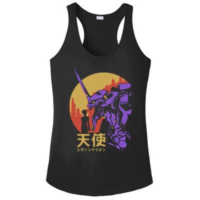 Neon Evangelion Retro Vintage Ladies PosiCharge Competitor Racerback Tank