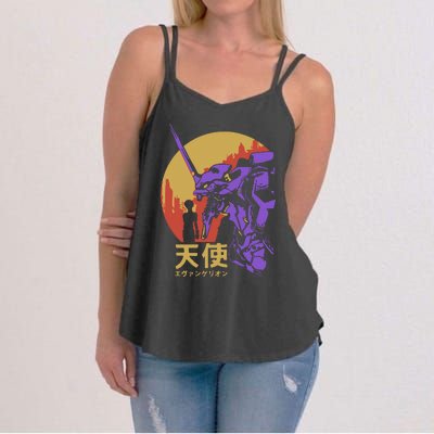 Neon Evangelion Retro Vintage Women's Strappy Tank