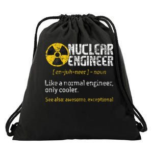 Nuclear Engineer Radioactive Symbol Energy Engineering Drawstring Bag