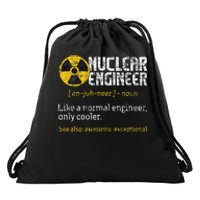 Nuclear Engineer Radioactive Symbol Energy Engineering Drawstring Bag