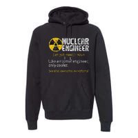 Nuclear Engineer Radioactive Symbol Energy Engineering Premium Hoodie