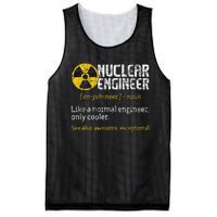 Nuclear Engineer Radioactive Symbol Energy Engineering Mesh Reversible Basketball Jersey Tank