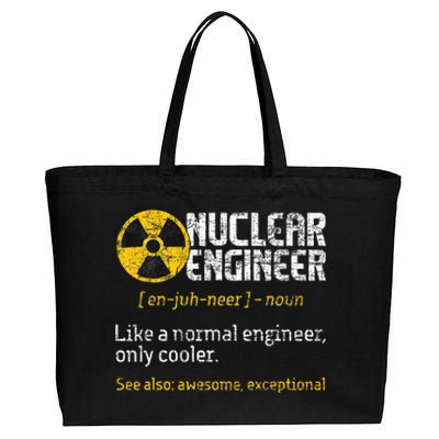 Nuclear Engineer Radioactive Symbol Energy Engineering Cotton Canvas Jumbo Tote