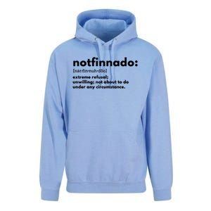 Notfinnado Extreme Refusal Unwilling Not About To Do Under Unisex Surf Hoodie