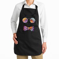 Nerd Cat With Glasses and Bow Tie Apron