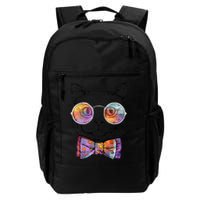 Nerd Cat With Glasses and Bow Tie Backpack