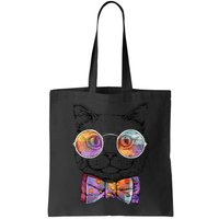 Nerd Cat With Glasses and Bow Tie Bag