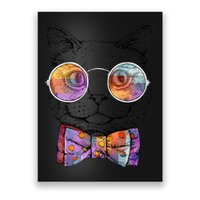 Nerd Cat With Glasses and Bow Tie Poster