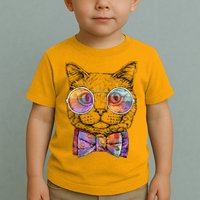 Nerd Cat With Glasses and Bow Tie Toddler T-Shirt
