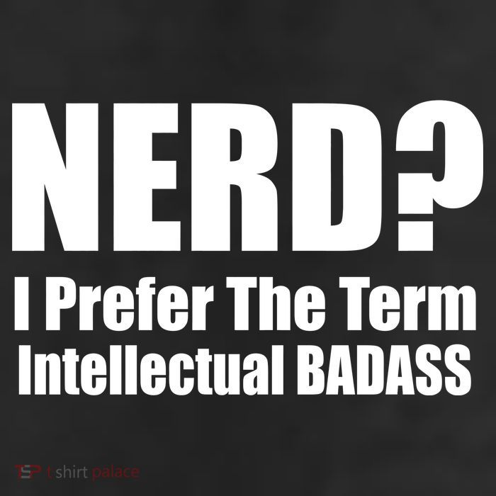 Nerd? I Prefer Intellectual Bad ass 7 Panel Mesh Trucker Snapback Hat