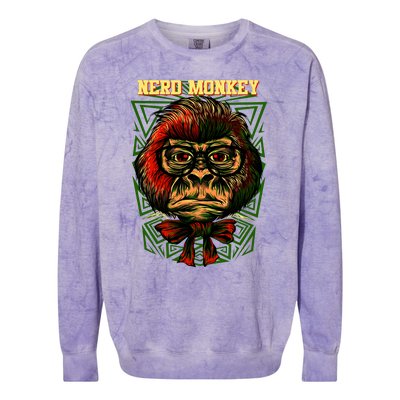 Nerd Monkey Colorblast Crewneck Sweatshirt