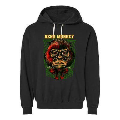 Nerd Monkey Garment-Dyed Fleece Hoodie