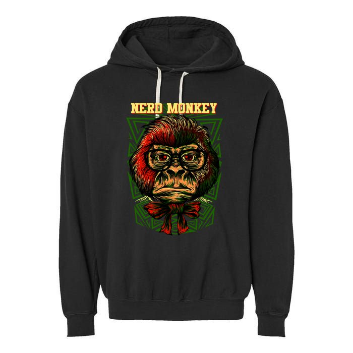 Nerd Monkey Garment-Dyed Fleece Hoodie