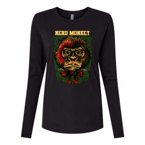 Nerd Monkey Womens Cotton Relaxed Long Sleeve T-Shirt