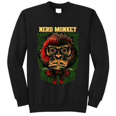 Nerd Monkey Tall Sweatshirt