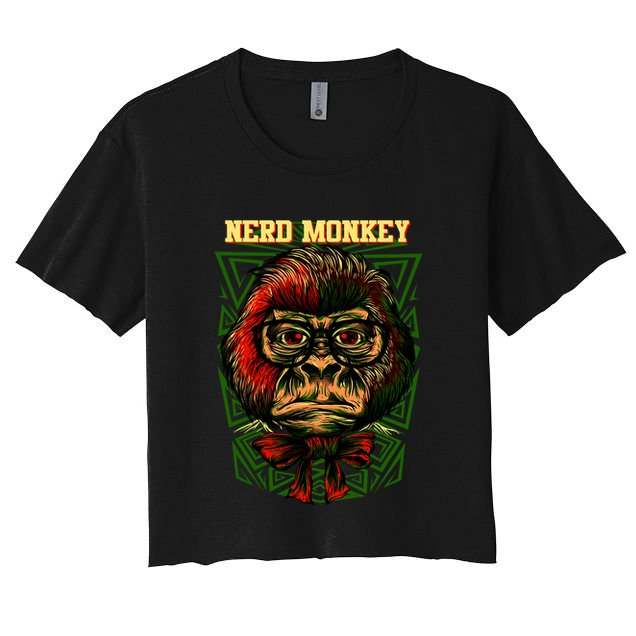Nerd Monkey Crop Top