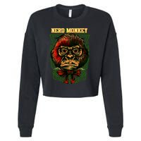 Nerd Monkey Cropped Pullover Crew