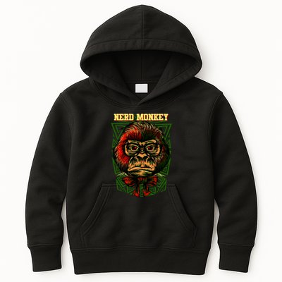 Nerd Monkey Kids Hoodie