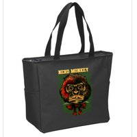 Nerd Monkey Zip Tote Bag